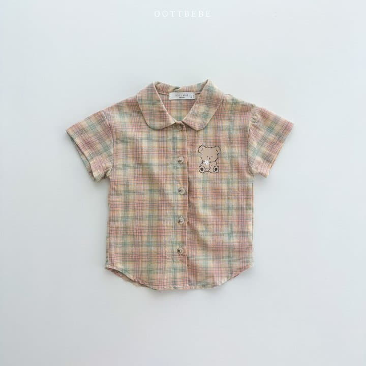 Oott Bebe - Korean Children Fashion - #todddlerfashion - Coou Check Shirt - 2