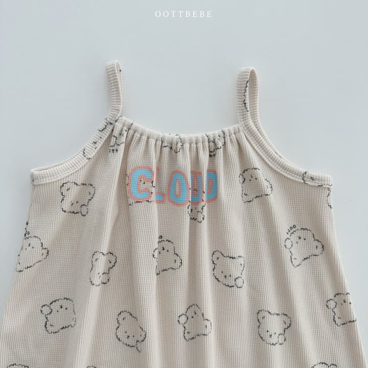 Oott Bebe - Korean Children Fashion - #toddlerclothing - Cloud Waffle One-piece - 9