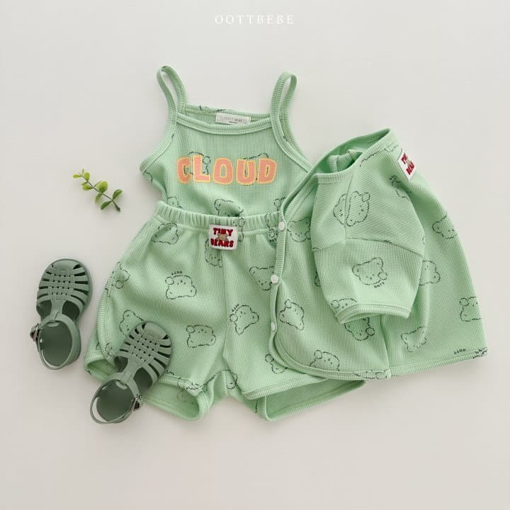 Oott Bebe - Korean Children Fashion - #toddlerclothing - Cloud Waffle Shorts - 7