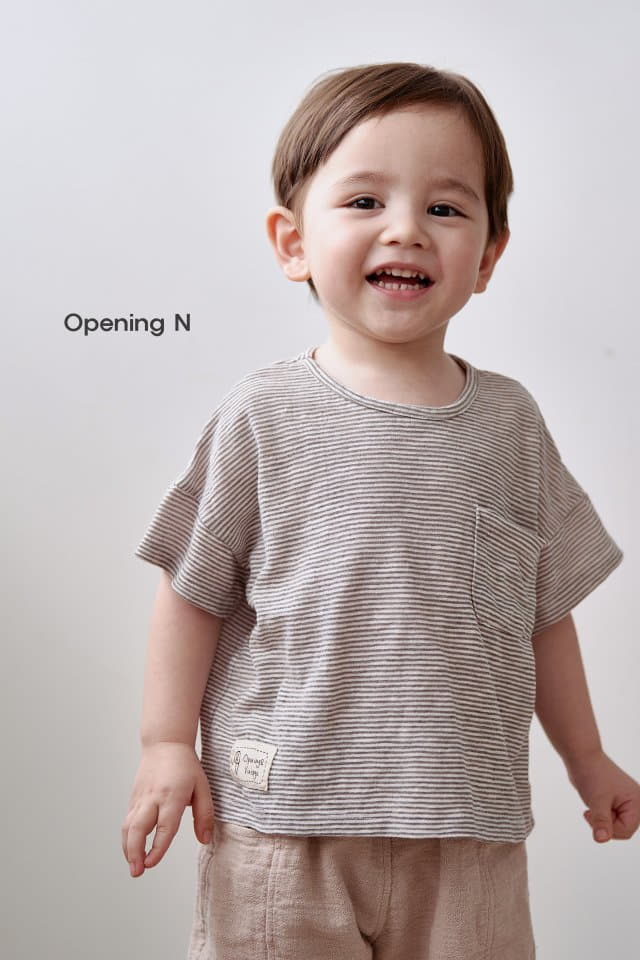 Opening & - Korean Children Fashion - #Kfashion4kids - Moldives Stripes Tee - 2