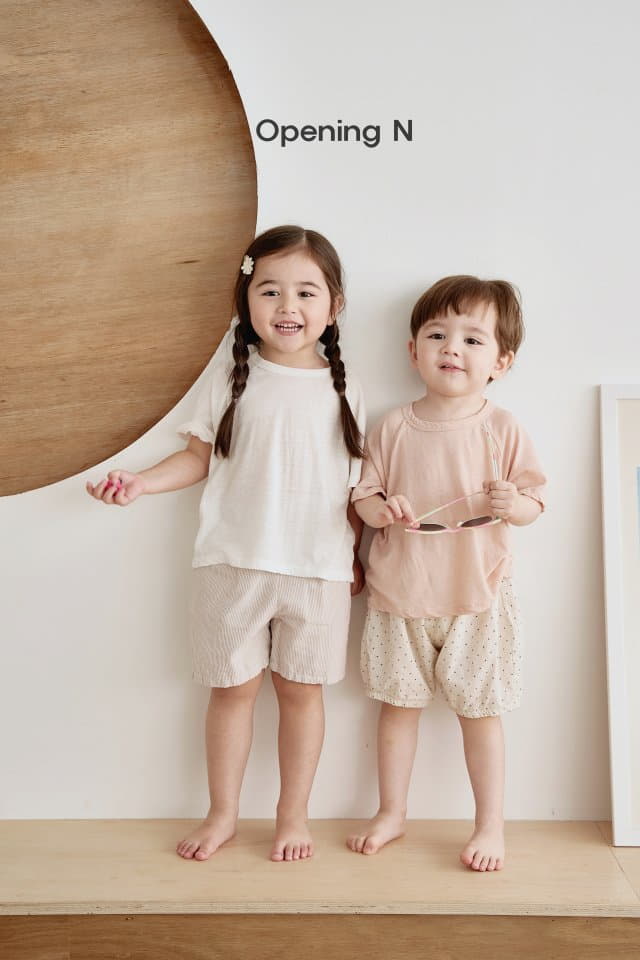 Opening & - Korean Children Fashion - #Kfashion4kids - Linen Tee
