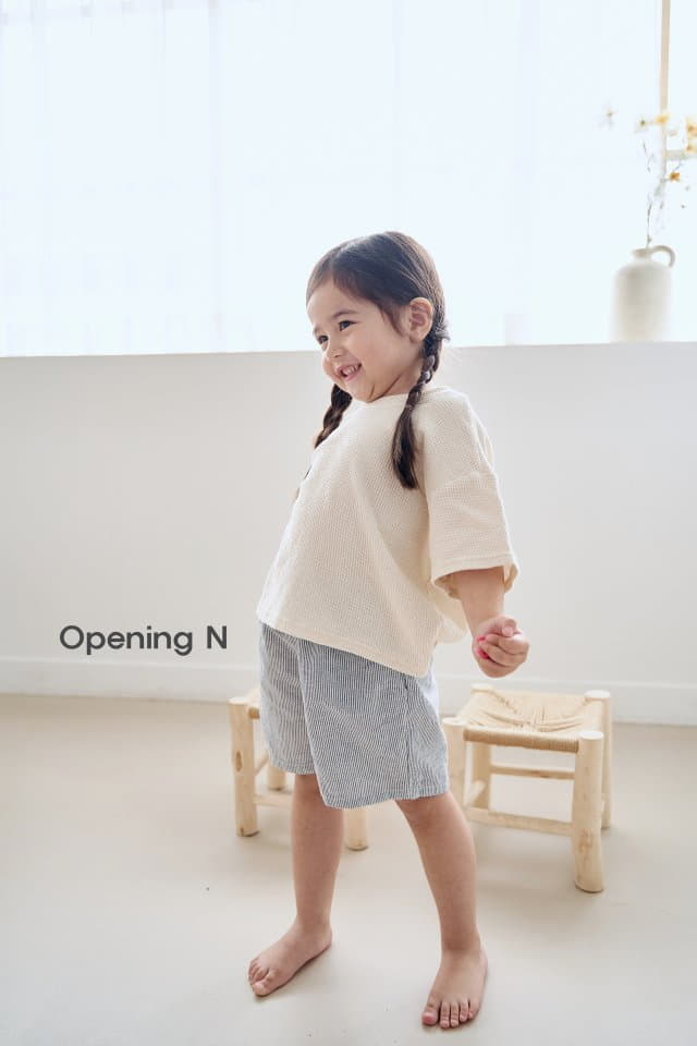 Opening & - Korean Children Fashion - #childofig - Aqua Stripes Pants