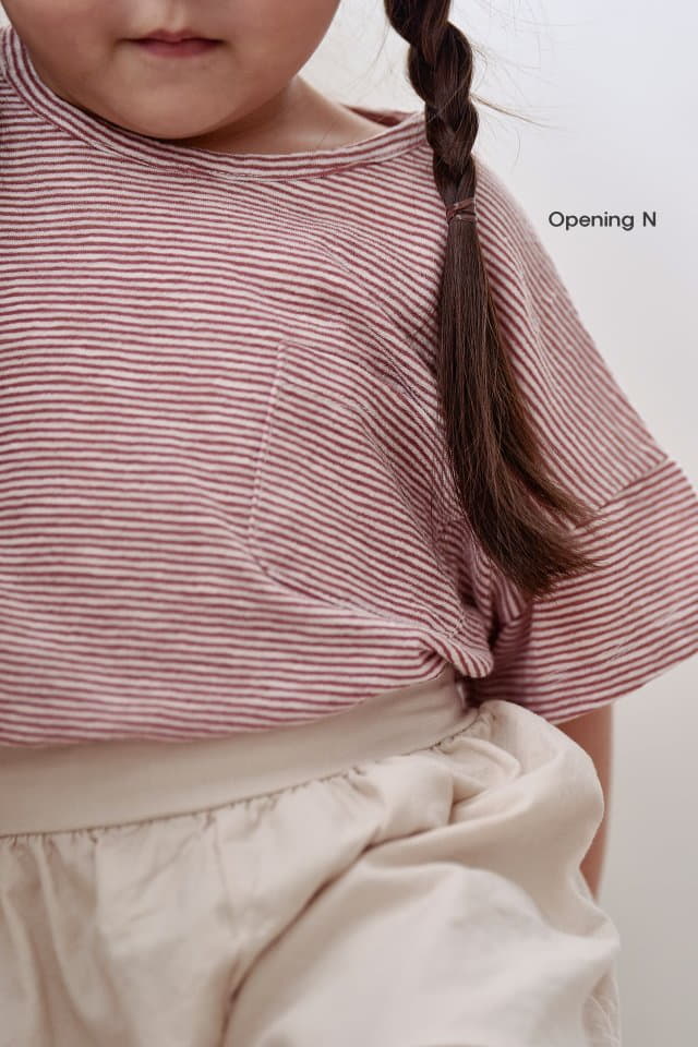 Opening & - Korean Children Fashion - #childofig - Moldives Stripes Tee - 7