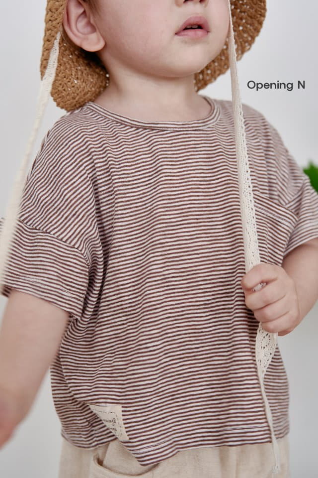 Opening & - Korean Children Fashion - #childofig - Moldives Stripes Tee - 8