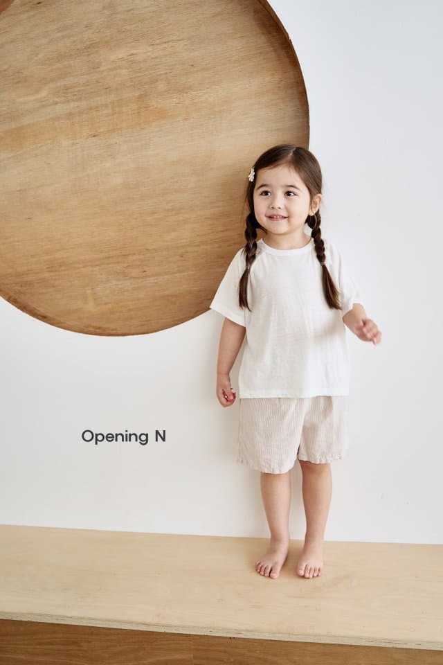 Opening & - Korean Children Fashion - #childofig - Linen Tee - 6