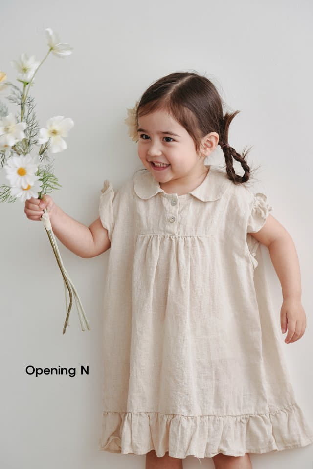 Opening & - Korean Children Fashion - #childrensboutique - Linen Classic One-piece - 5