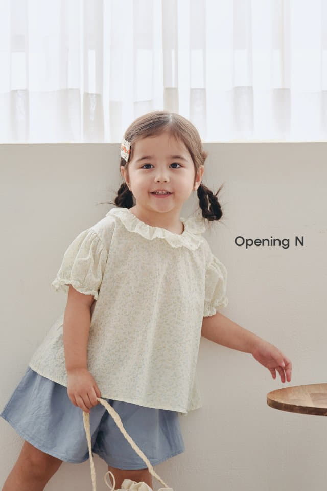 Opening & - Korean Children Fashion - #designkidswear - Small Flower Blouse - 7