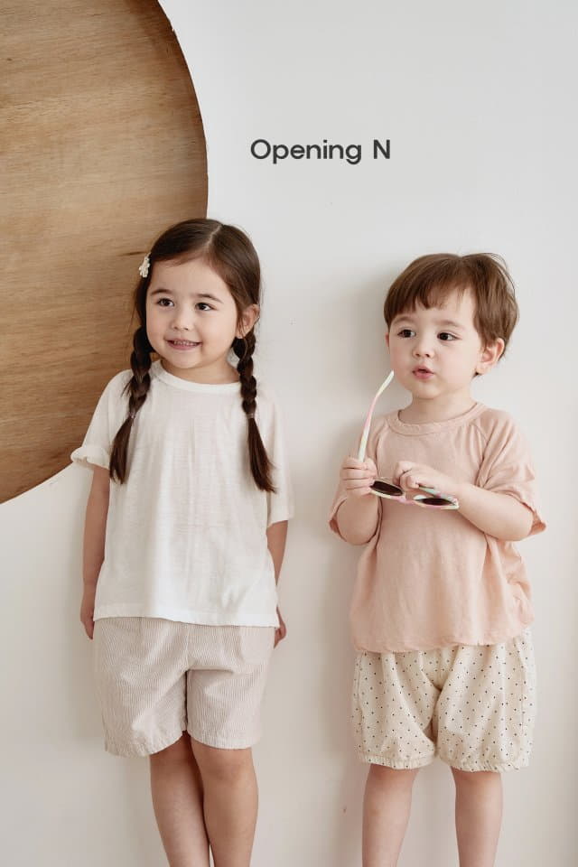 Opening & - Korean Children Fashion - #designkidswear - Linen Tee - 9