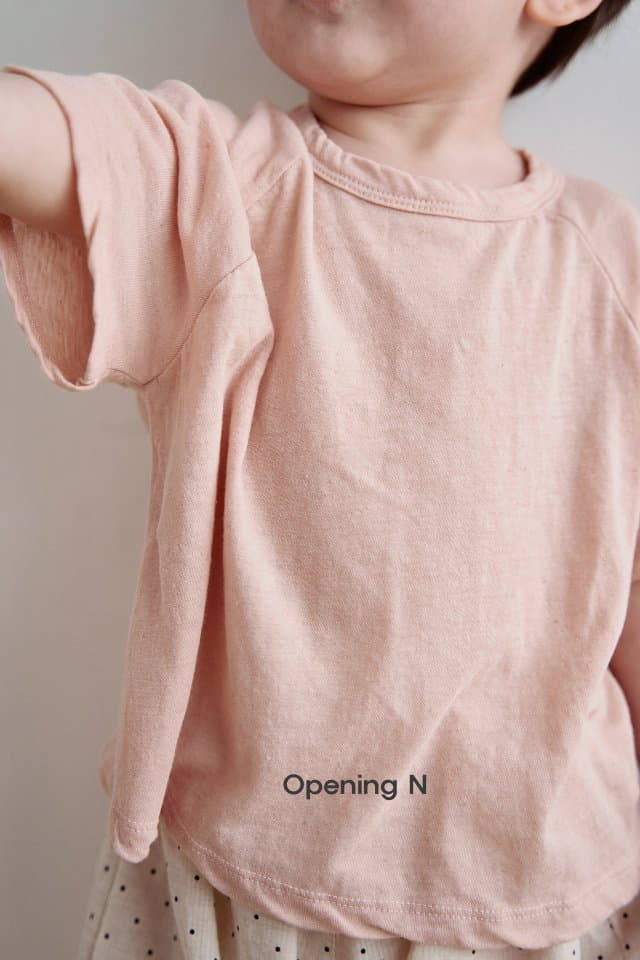 Opening & - Korean Children Fashion - #discoveringself - Linen Tee - 10