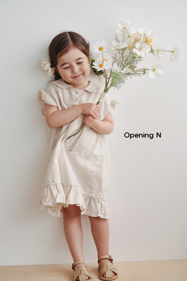 Opening & - Korean Children Fashion - #discoveringself - Linen Classic One-piece - 7