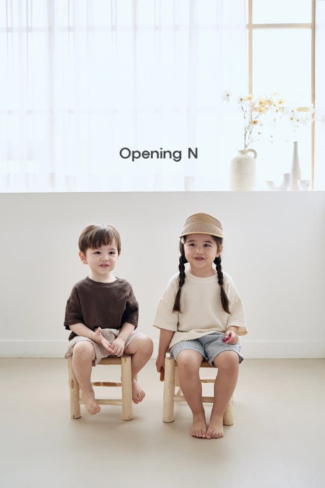 Opening & - Korean Children Fashion - #fashionkids - Aqua Stripes Pants - 5