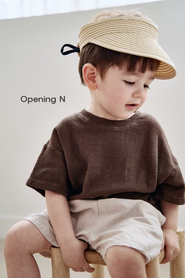 Opening & - Korean Children Fashion - #kidsshorts - Aqua Stripes Pants - 6