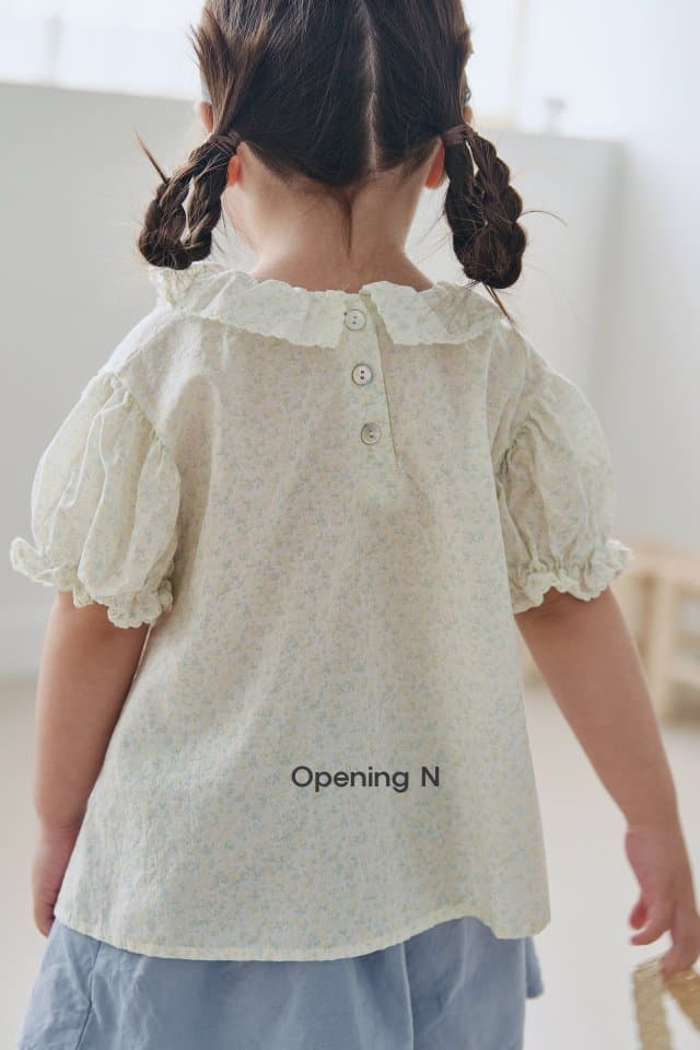 Opening & - Korean Children Fashion - #kidsstore - Small Flower Blouse - 11