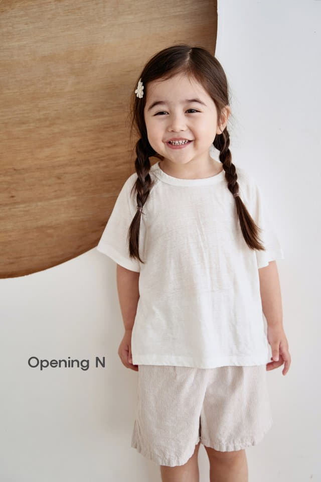 Opening & - Korean Children Fashion - #kidsstore - Aqua Stripes Pants - 7