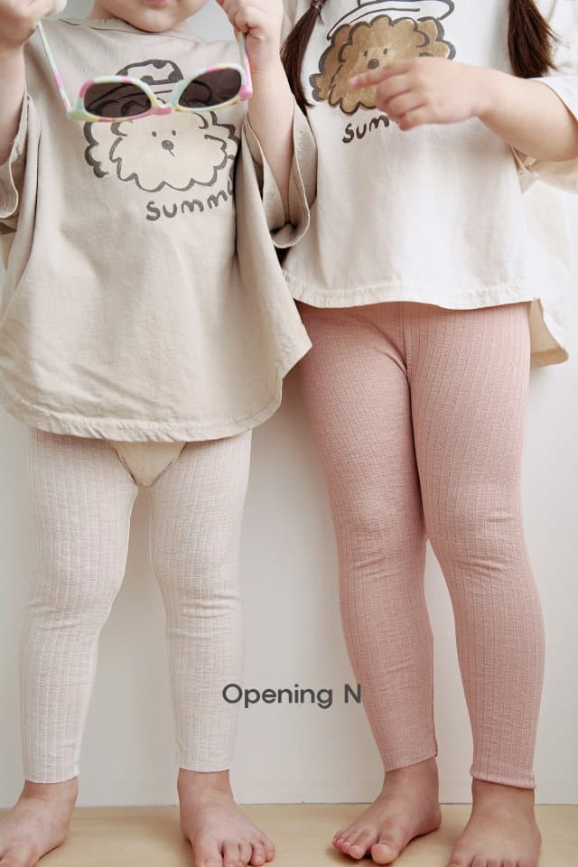 Opening & - Korean Children Fashion - #kidsstore - Skin Leggings - 5