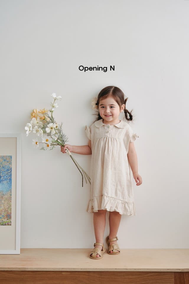 Opening & - Korean Children Fashion - #kidsstore - Linen Classic One-piece - 10