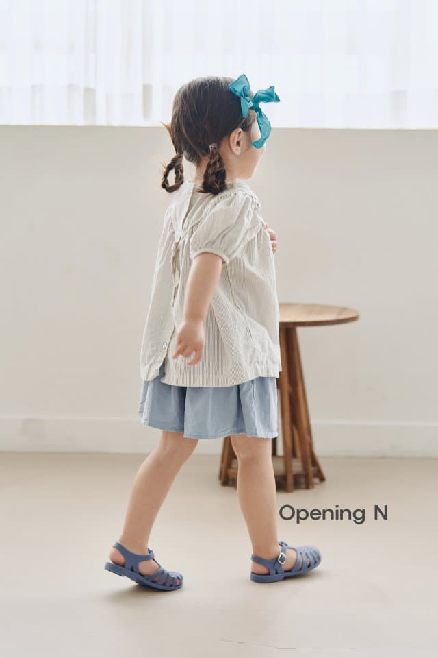 Opening & - Korean Children Fashion - #kidzfashiontrend - Classic Line Blouse - 2