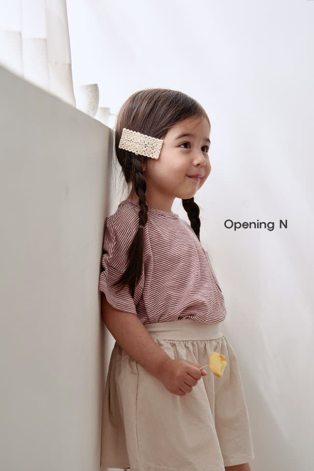 Opening & - Korean Children Fashion - #kidzfashiontrend - Moldives Stripes Tee