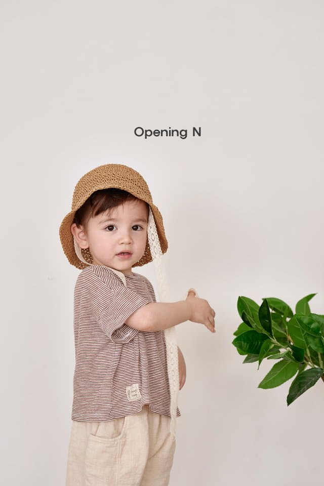 Opening & - Korean Children Fashion - #littlefashionista - Moldives Stripes Tee - 3