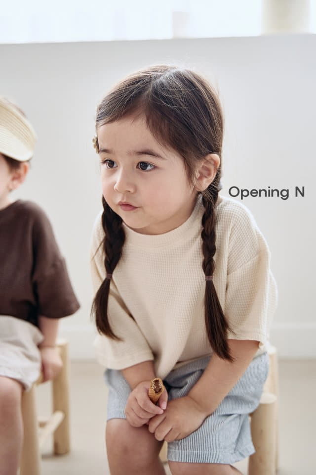 Opening & - Korean Children Fashion - #magicofchildhood - Aqua Stripes Pants - 11