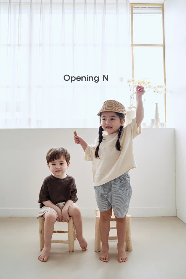 Opening & - Korean Children Fashion - #minifashionista - Aqua Stripes Pants - 12