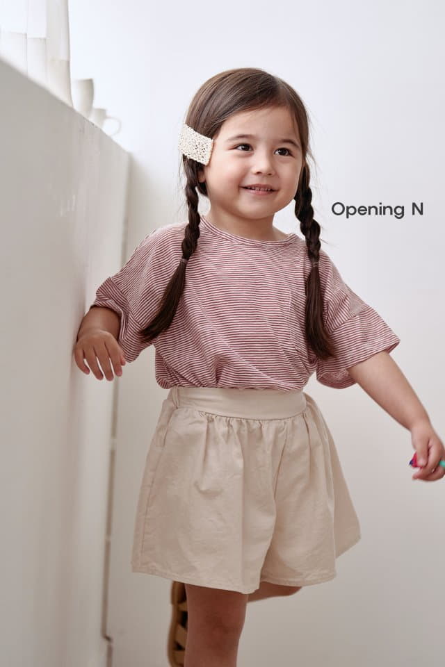 Opening & - Korean Children Fashion - #minifashionista - Moldives Stripes Tee - 5