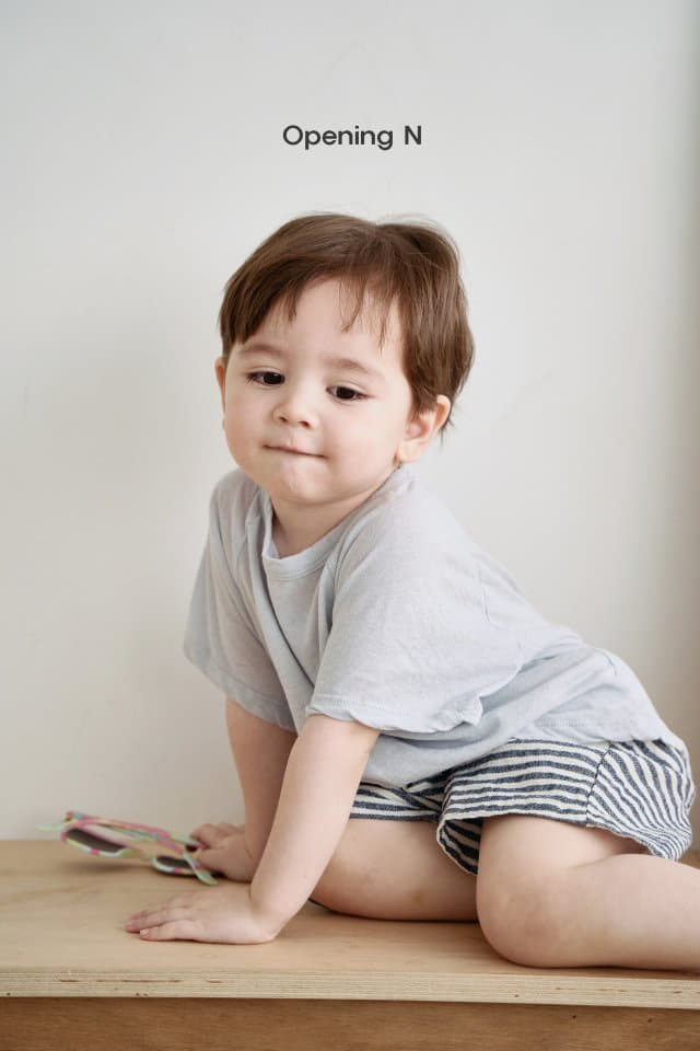 Opening & - Korean Children Fashion - #magicofchildhood - Linen Tee - 4