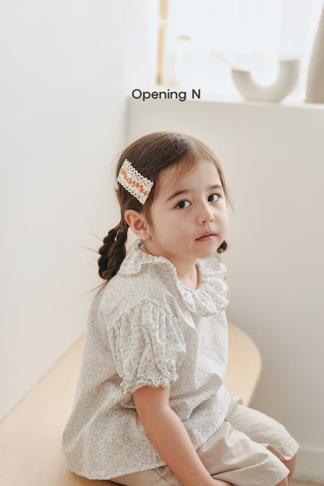 Opening & - Korean Children Fashion - #toddlerclothing - Small Flower Blouse - 3