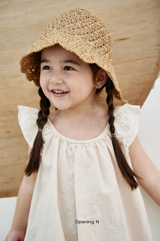 Opening & - Korean Children Fashion - #toddlerclothing - Angel Sleeveless Blouse