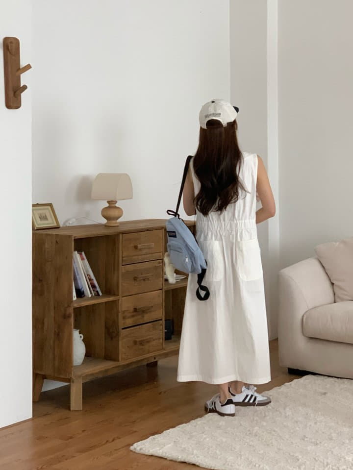 Osense - Korean Women Fashion - #shopsmall - Unit Sleeveless One-piece - 4
