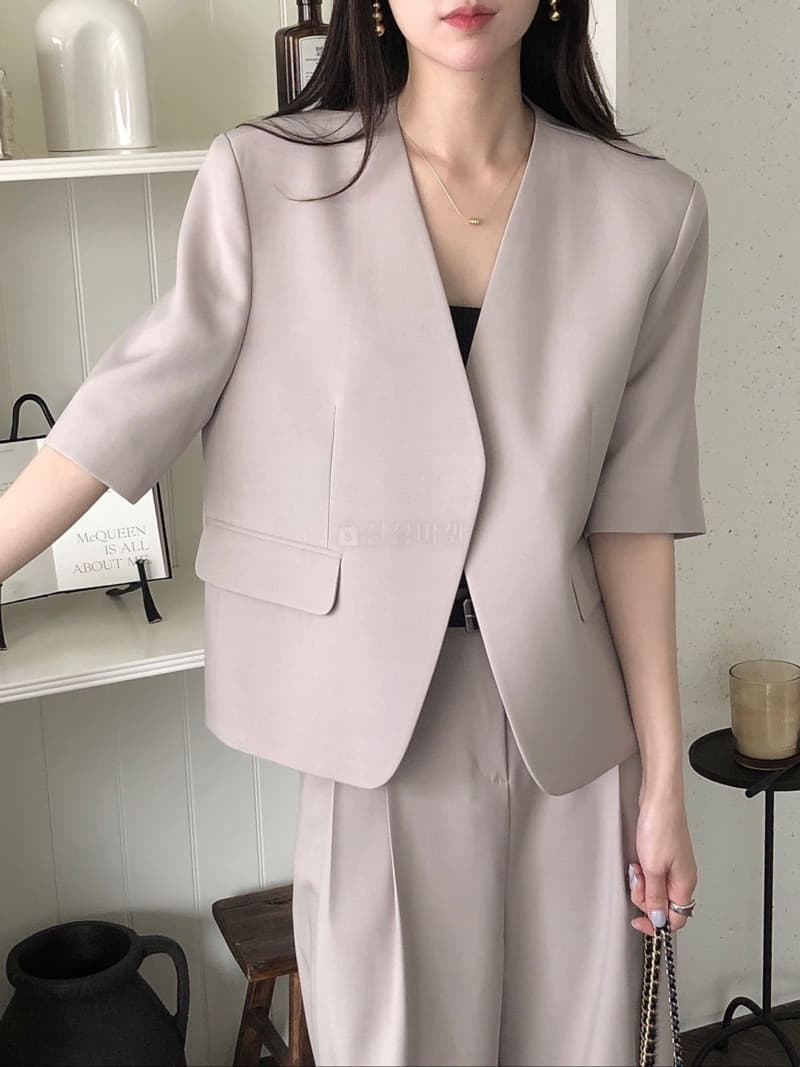 Overclassic - Korean Women Fashion - #momslook - Relieve Jacket - 3