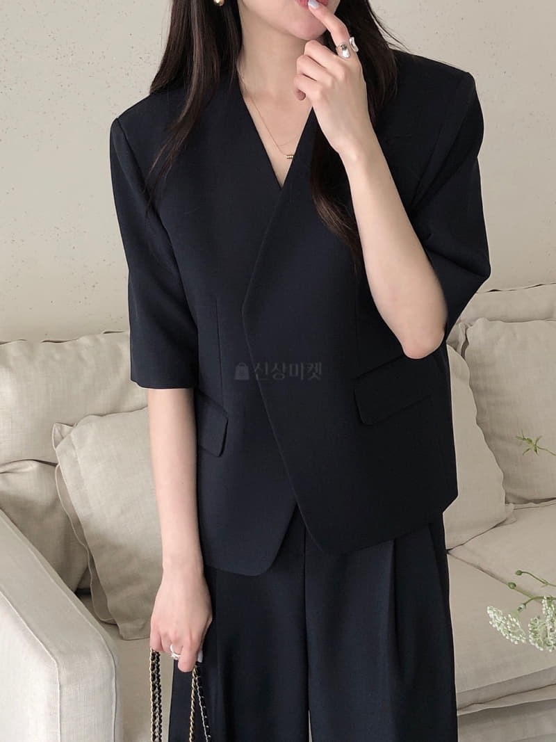 Overclassic - Korean Women Fashion - #momslook - Relieve Jacket - 5