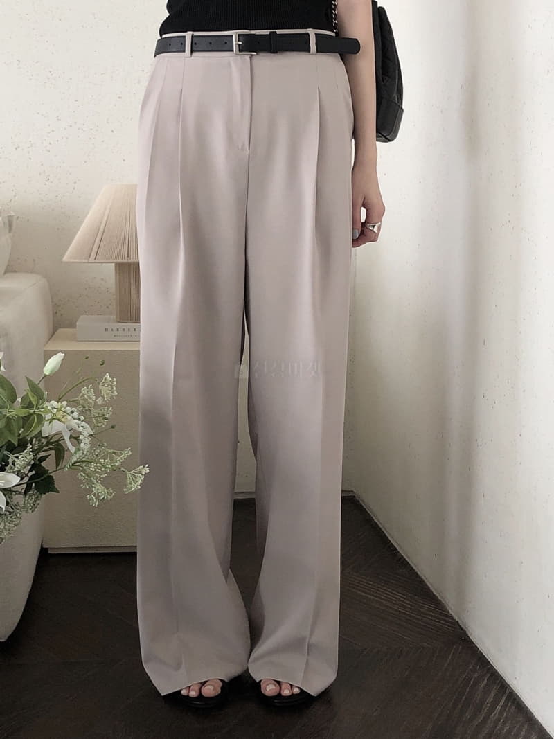 Overclassic - Korean Women Fashion - #vintagekidsstyle - Relieve Pants - 11