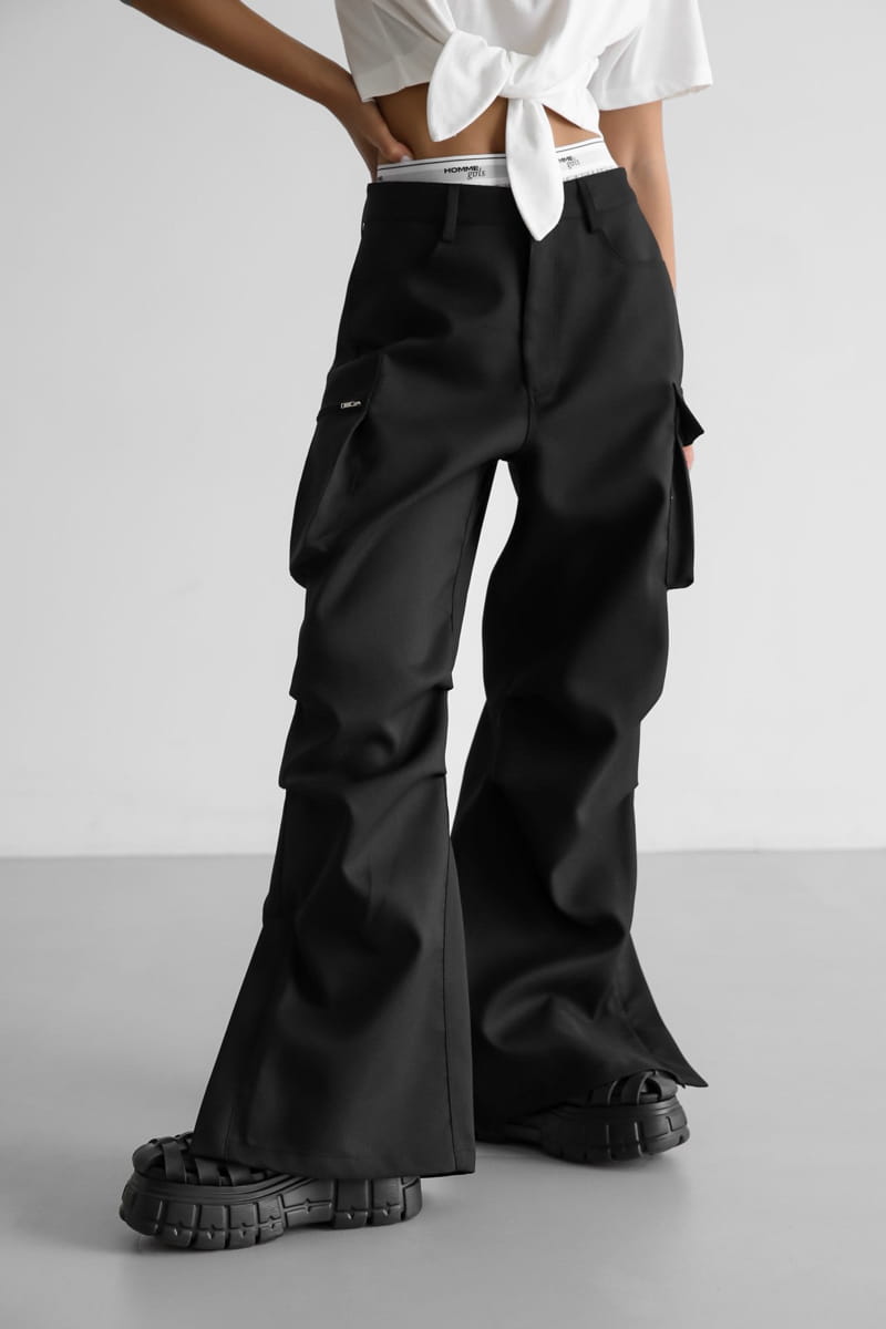 Paper Moon - Korean Women Fashion - #momslook - LUX Heavy Texture Wide Cargo Trousers - 8