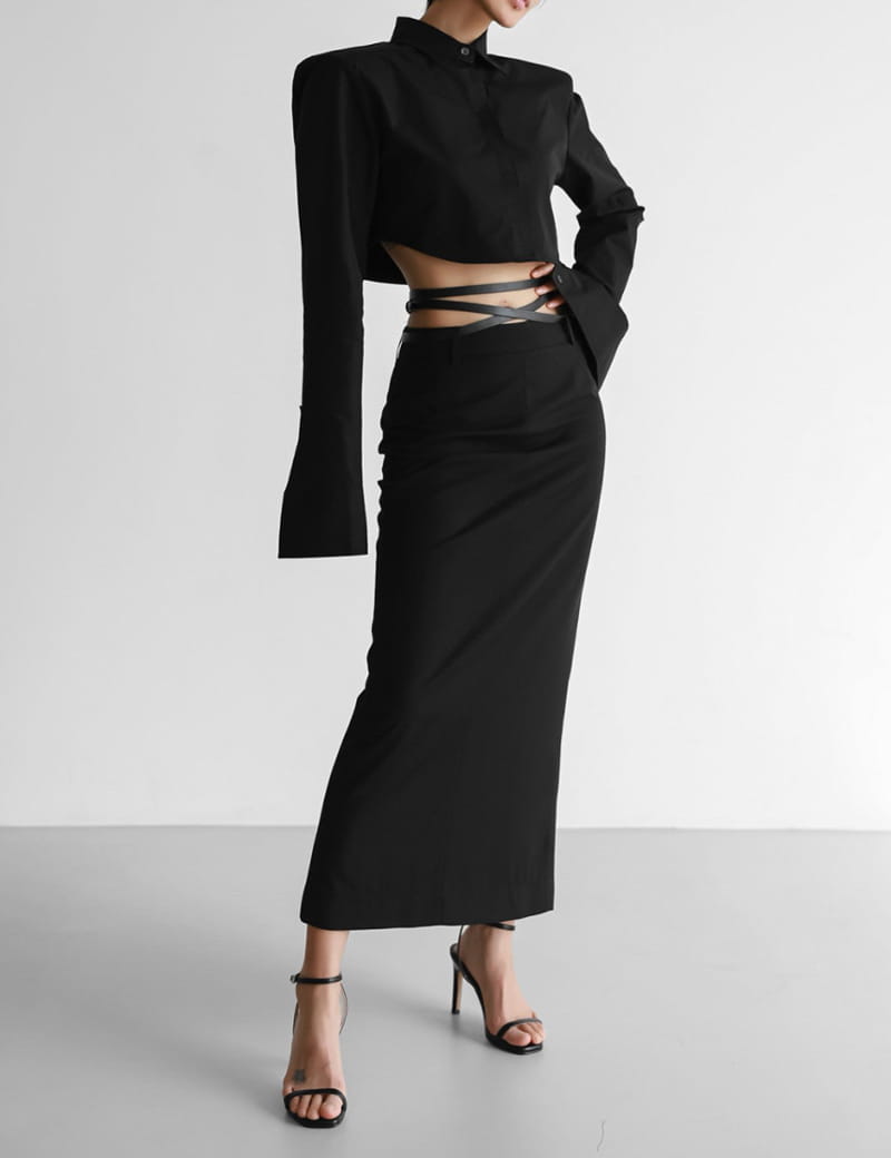Paper Moon - Korean Women Fashion - #momslook - Maxi Length Straight Pencil Line Skirt - 12