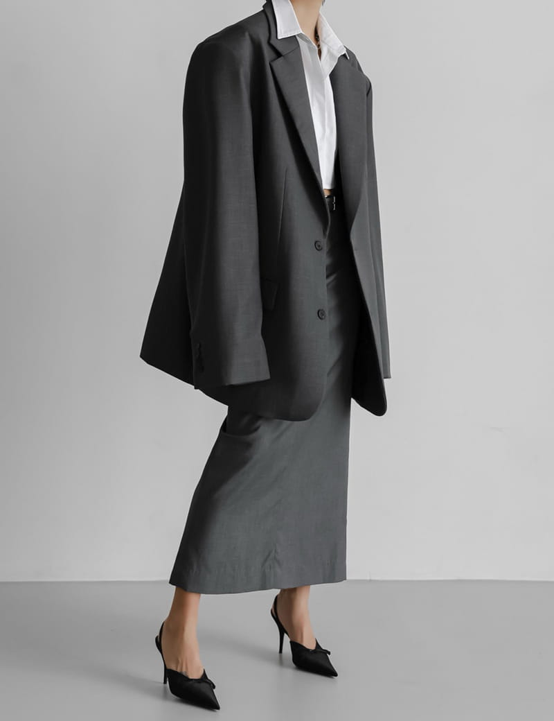 Paper Moon - Korean Women Fashion - #momslook - Maxi Length Straight Pencil Line Skirt - 8