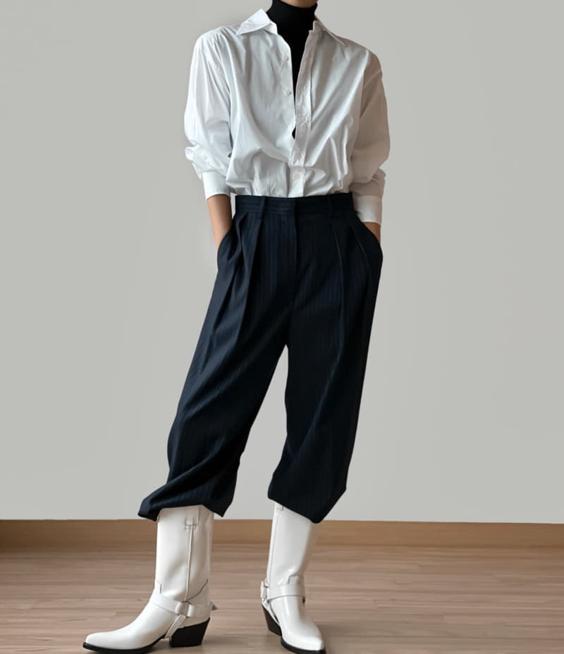 Paper Moon - Korean Women Fashion - #shopsmall - Pin Stripes Pants - 7