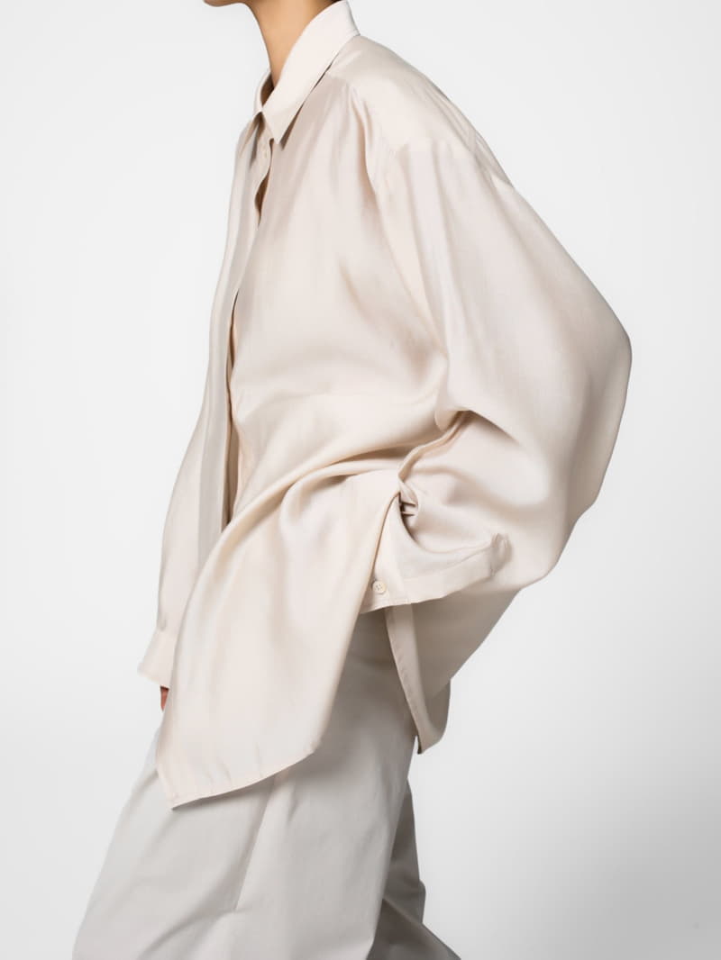 Paper Moon - Korean Women Fashion - #womensfashion - Sheer Silky Shirt - 8