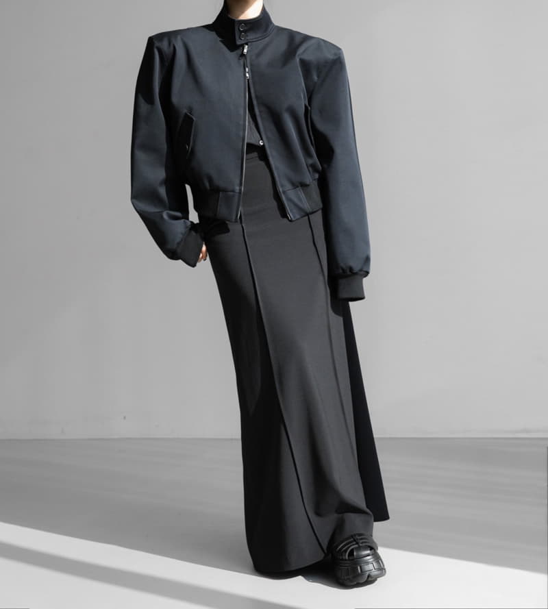Paper Moon - Korean Women Fashion - #womensfashion - Pin Tuck Detail Maxi Flared Skirt - 8