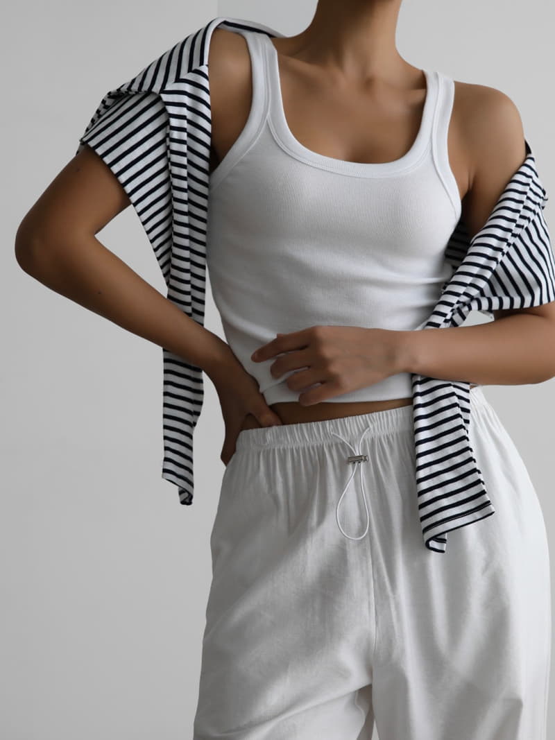 Paper Moon - Korean Women Fashion - #womensfashion - Crop Stripes Tee - 6
