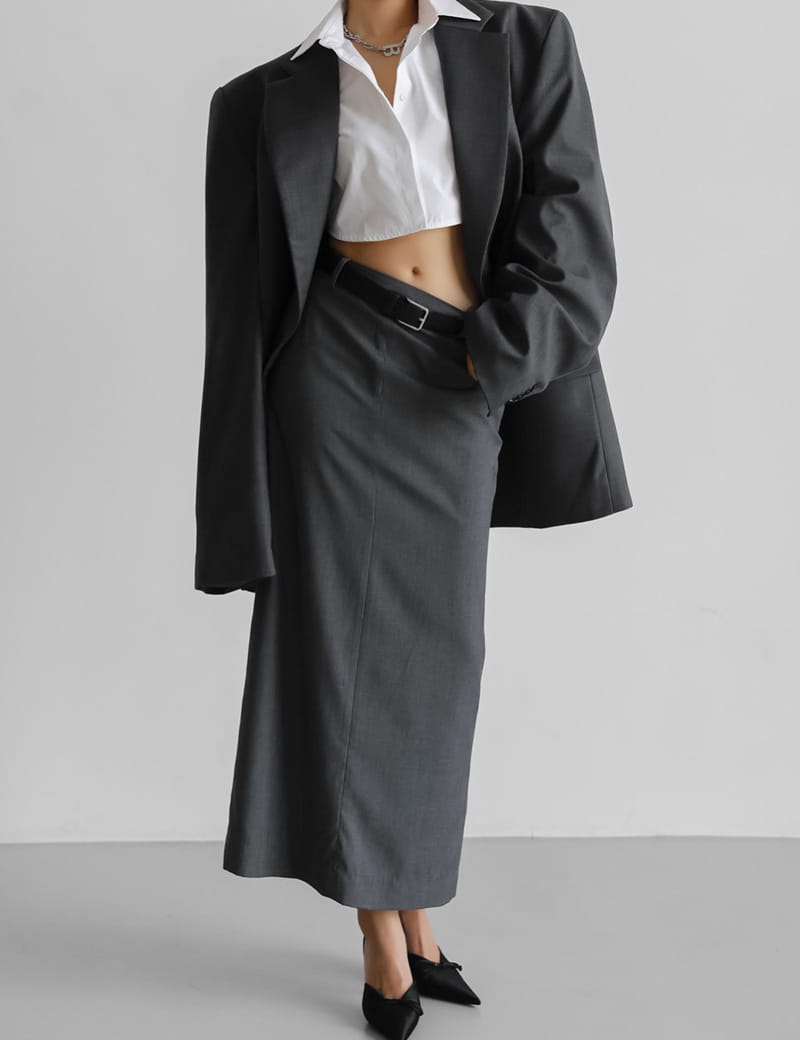 Paper Moon - Korean Women Fashion - #womensfashion - Maxi Length Straight Pencil Line Skirt - 9