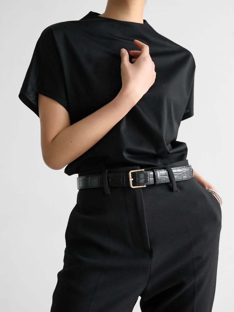 Paper Moon - Korean Women Fashion - #womensfashion - High Neck French Sleeve Top - 7