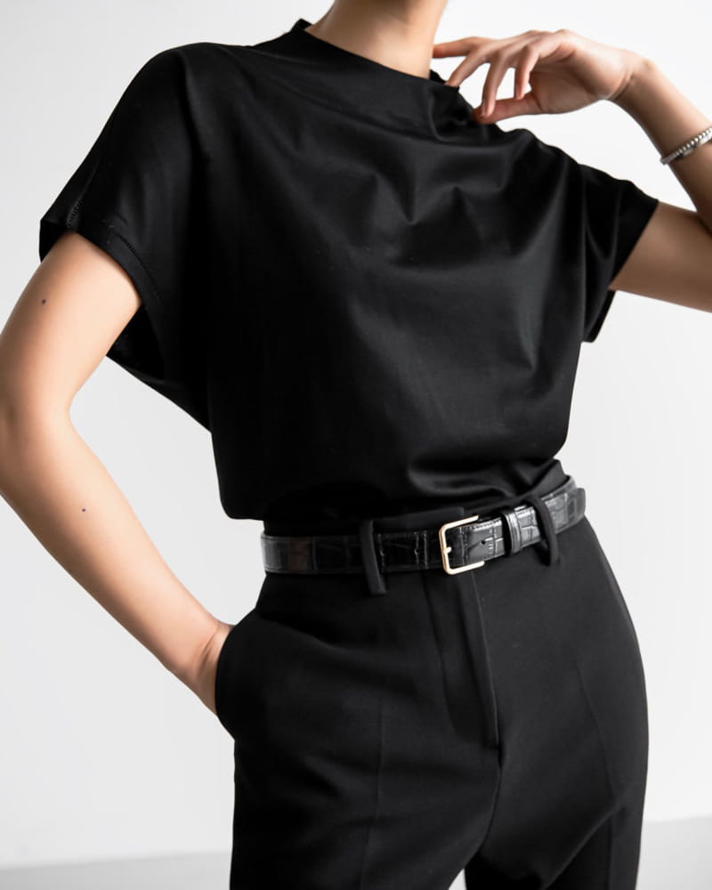 Paper Moon - Korean Women Fashion - #womensfashion - High Neck French Sleeve Top - 9
