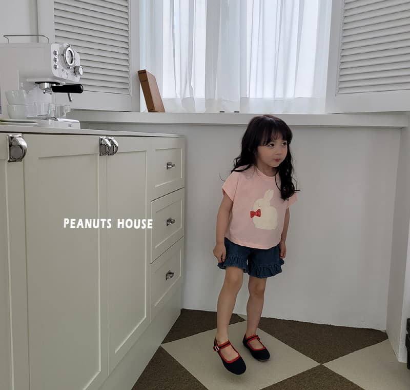Peanuts - Korean Children Fashion - #kidsshorts - Ribbon Rabbit Tee - 6