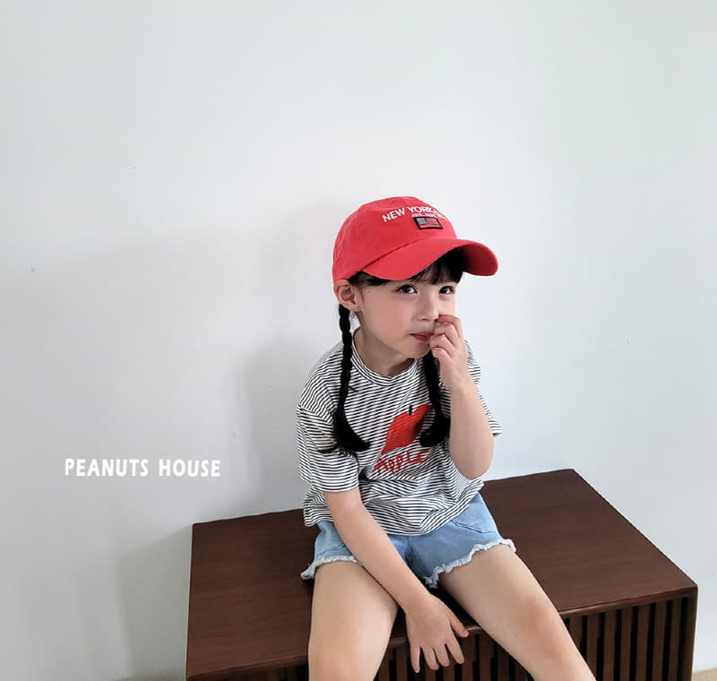 Peanuts - Korean Children Fashion - #kidsshorts - Apple Tee - 5