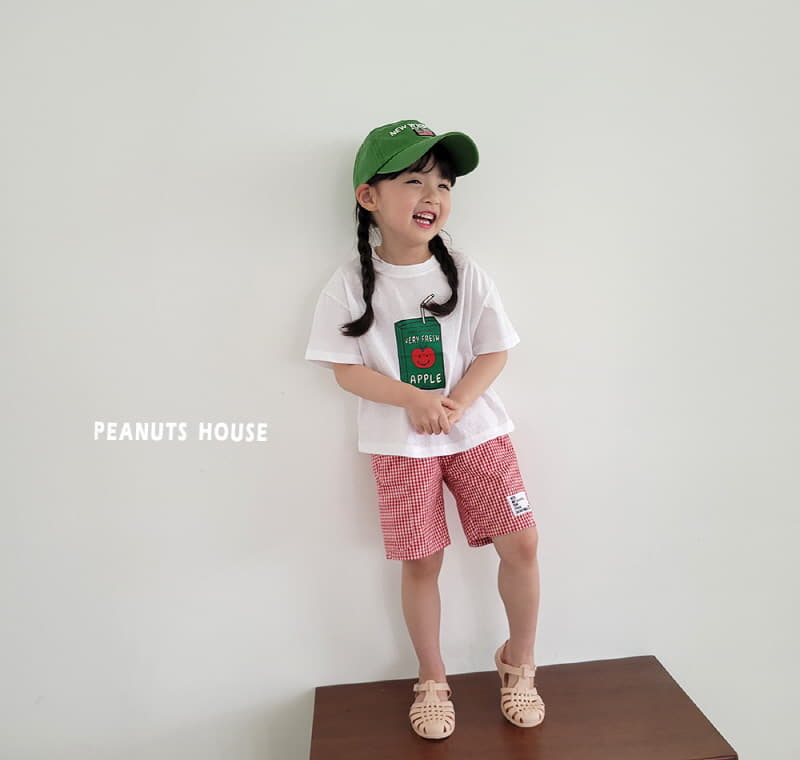 Peanuts - Korean Children Fashion - #kidsshorts - Check Shorts
