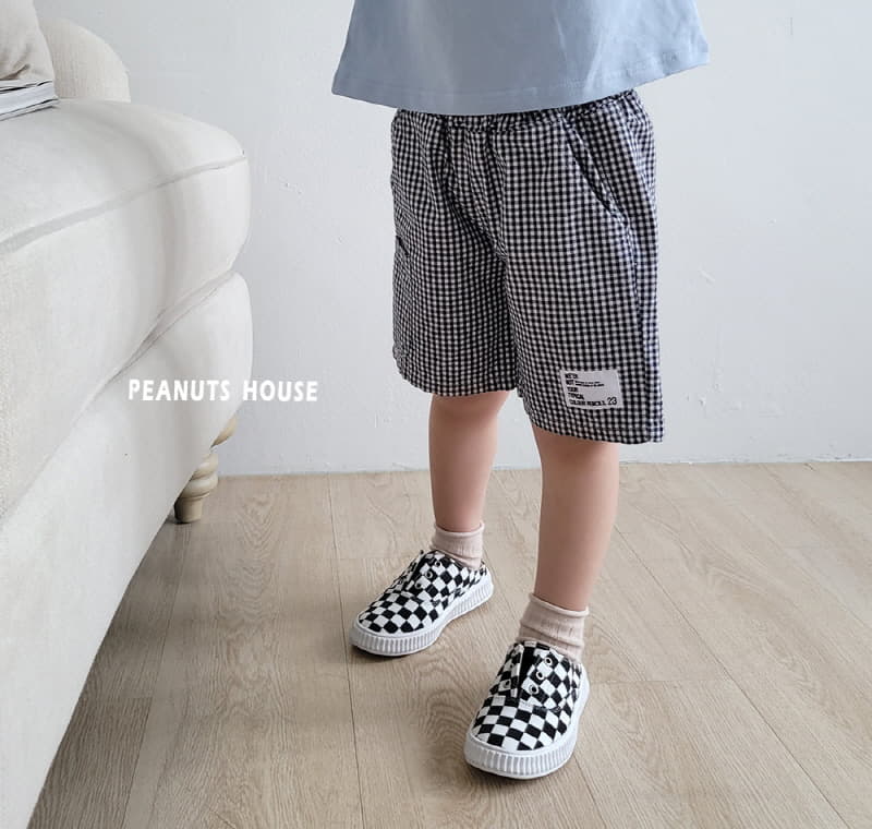 Peanuts - Korean Children Fashion - #kidzfashiontrend - Check Shorts - 3
