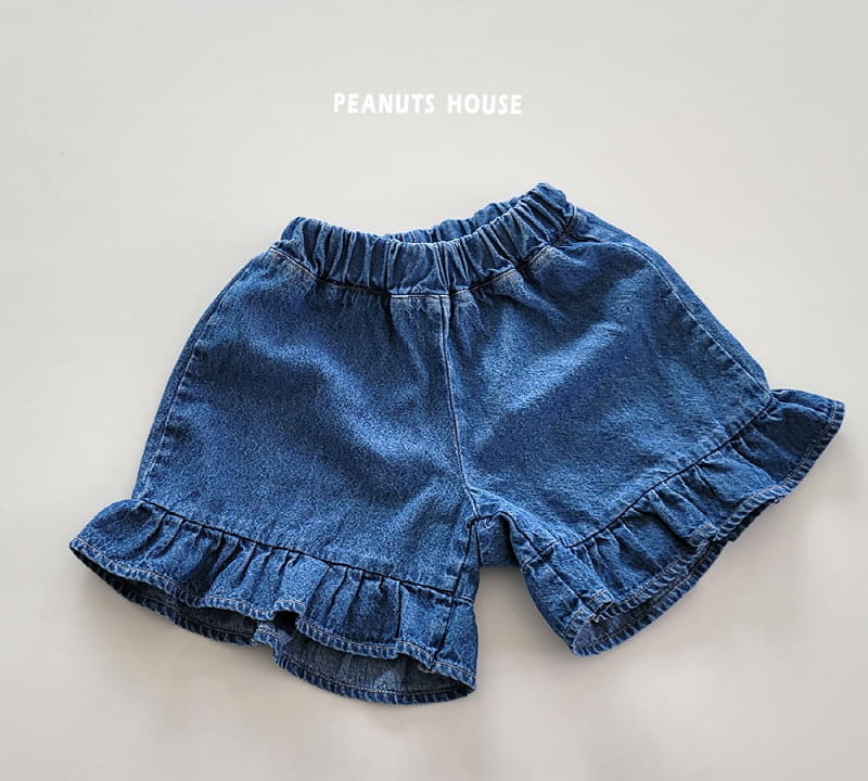 Peanuts - Korean Children Fashion - #littlefashionista - Frill Denim Shorts - 2