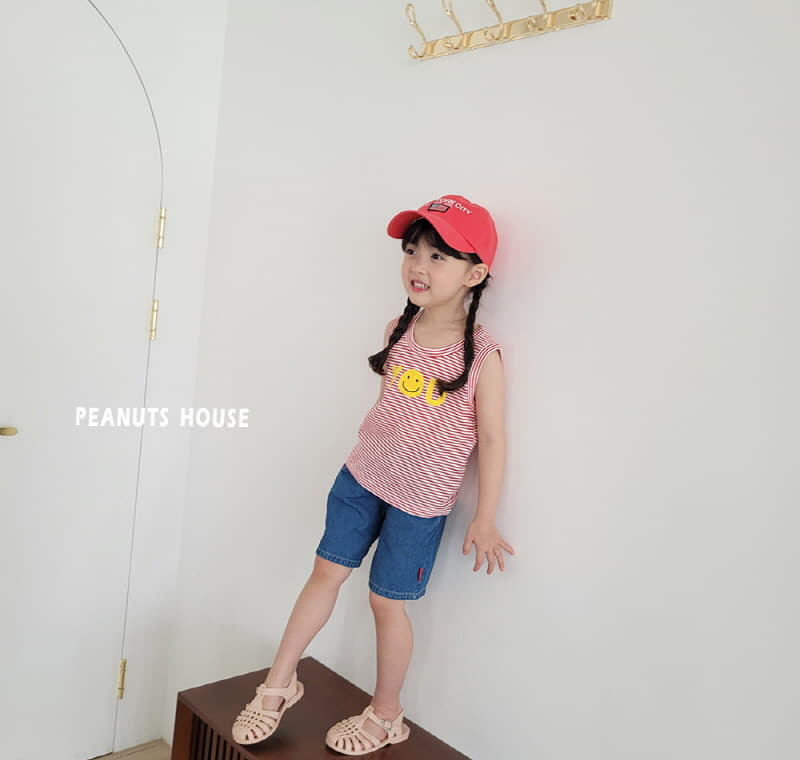 Peanuts - Korean Children Fashion - #prettylittlegirls - Stripes Sleeveless