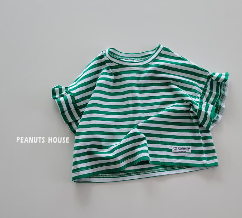 Peanuts - Korean Children Fashion - #prettylittlegirls - Stripes Frill Tee - 11